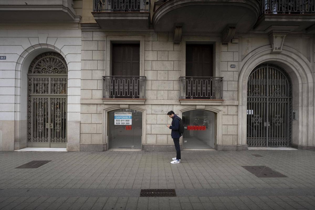 Imagen de archivo de un un local comercial vacío.