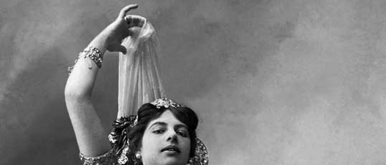 Una de las imágenes que se conservan de Mata Hari, en la que se puede apreciar su sensualidad.