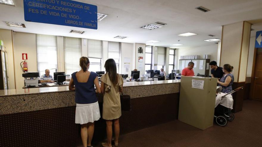 El Registro Civil de Vigo, 
en una foto de archivo.  // R.G.