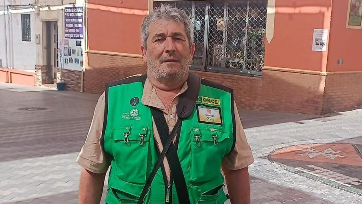 Manuel Morente, vendedor de la ONCE.