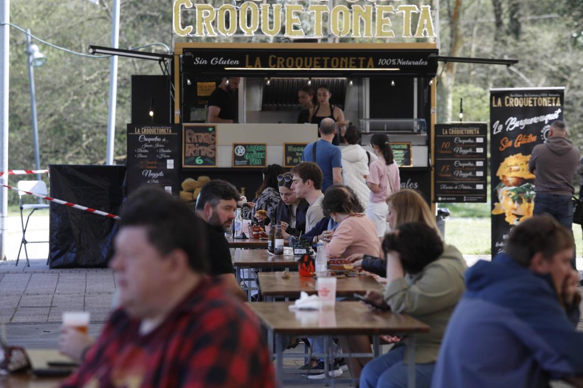 Uno de los puestos del festival.