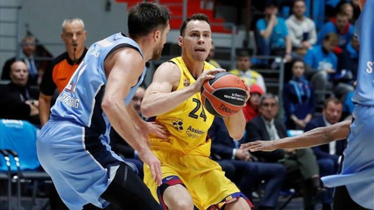 Kuric y Mirotic marcaron el camino de la victoria al Barça en San Petersburgo