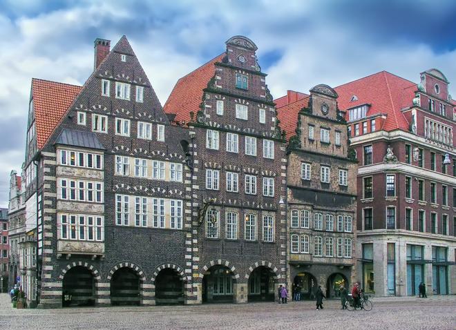 Bremen, con sus casitas que parecen de chocolate.