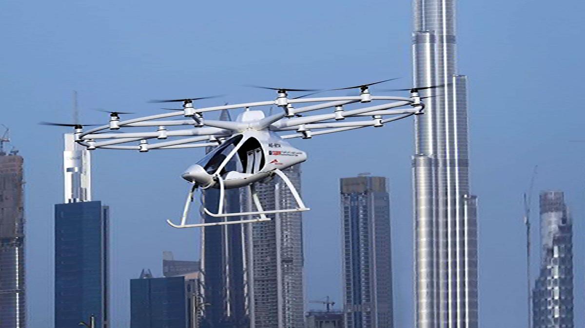 Demostració del primer vol del taxi-dron autònom a Dubai