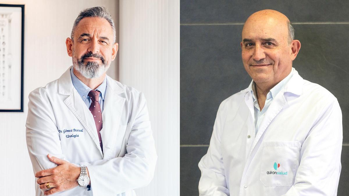 Los doctores José Ángel Gómez Pascual (Urología) y Jorge Contreras (Oncología).