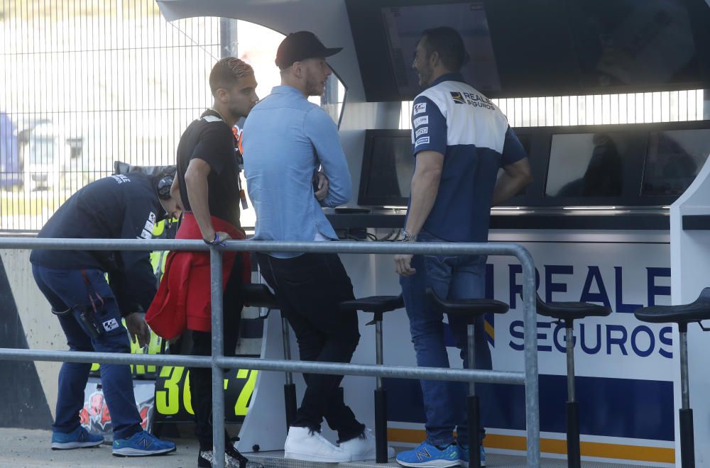 Neto y Pereira, en el box de Barberá