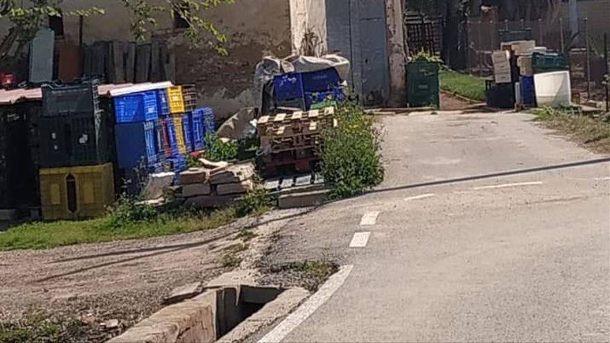 Camino donde sucedió el ataque de los cinco perros al jubilado de Tavernes.