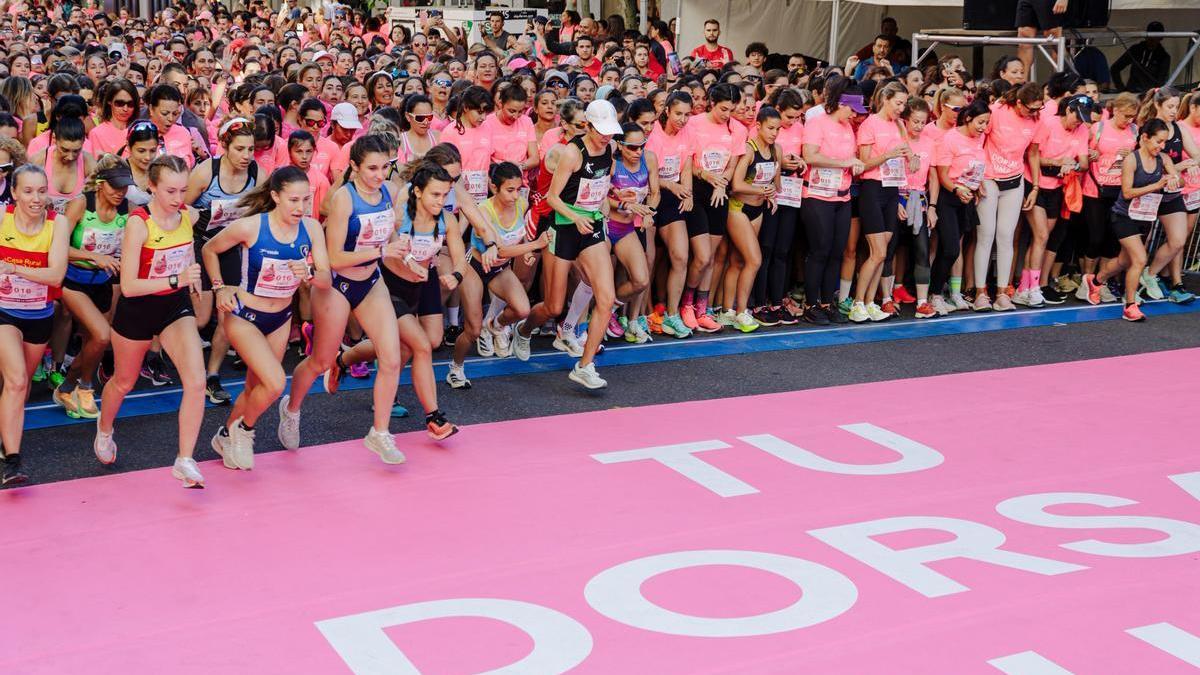 Salida de la 19ª Carrera de la Mujer que se disputó en España y donde participaron 32.000 atletas.