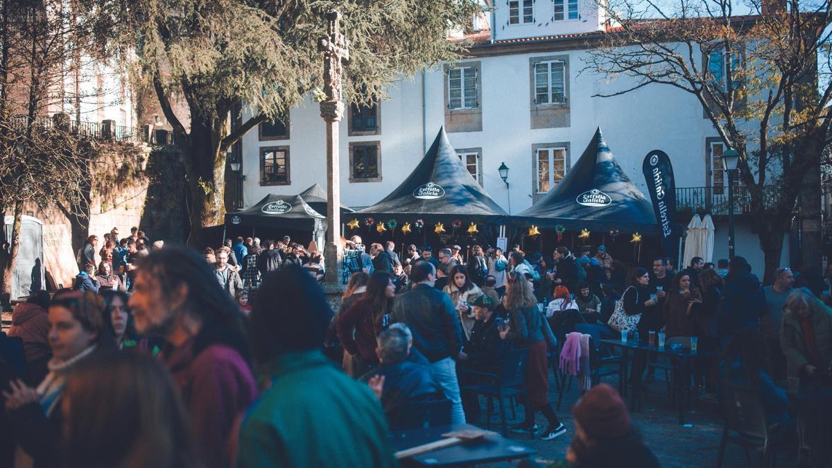 La zona foodtruck en la edición pasada del Mercado da Estrela
