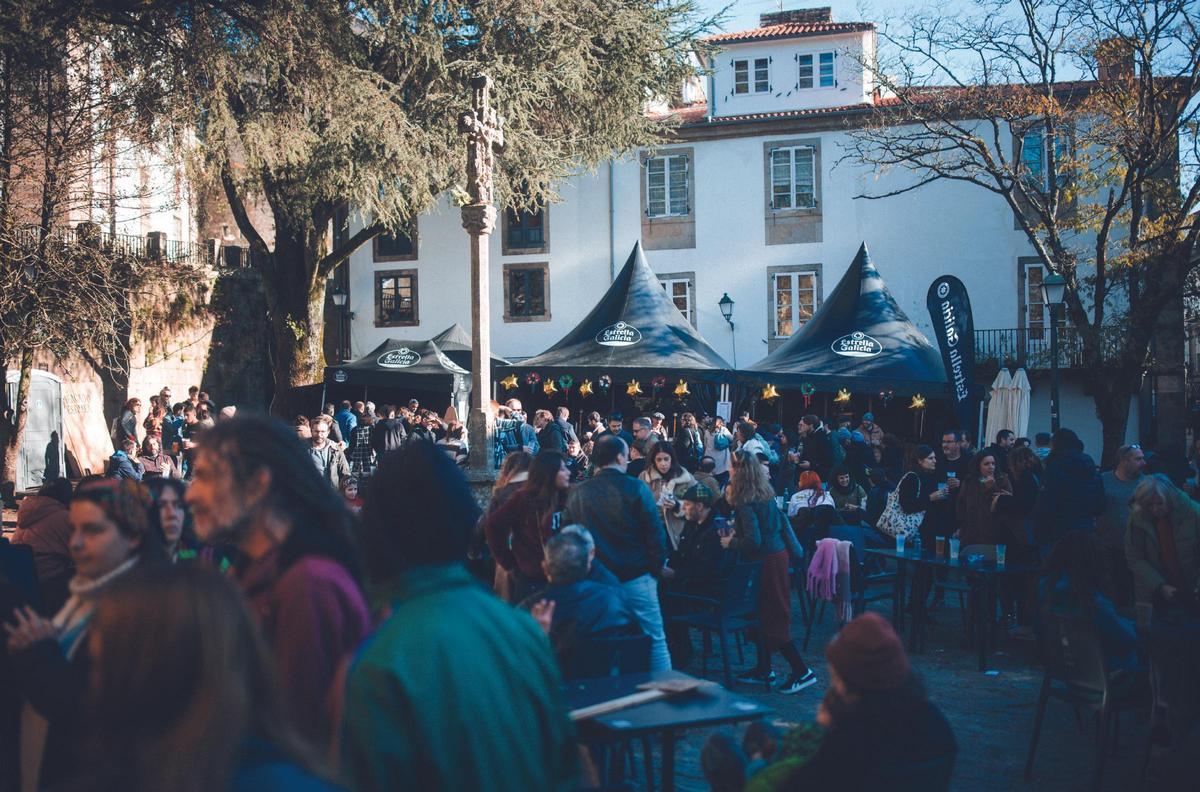 La zona foodtruck en la edición pasada del Mercado da Estrela
