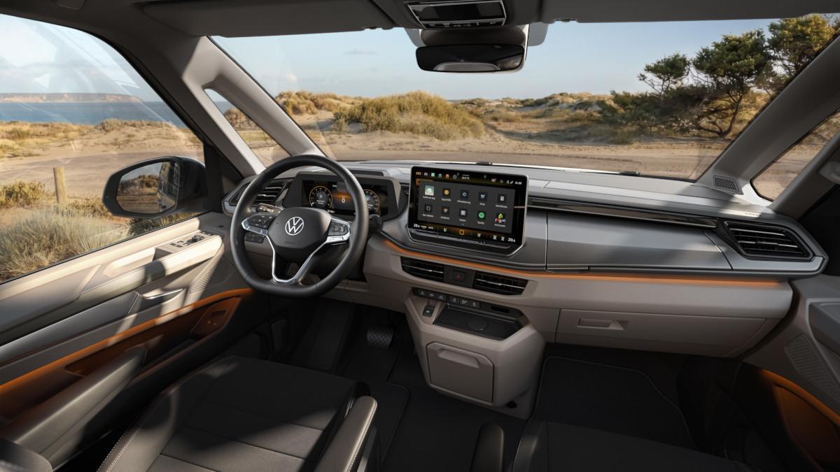 Interior del Volkswagen Multivan y California