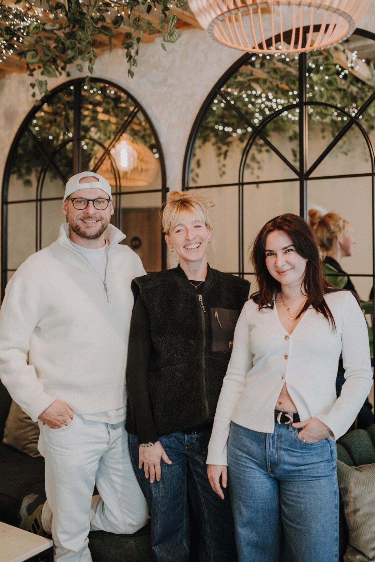 Die Organisatoren des Mallorca-Events: Alex Klose, Carla Senf und Nadine Michel.