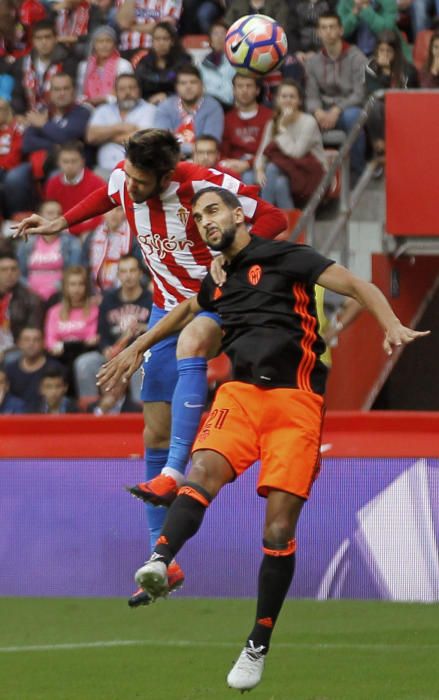 El partido entre el Sporting y el Valencia, en imágenes