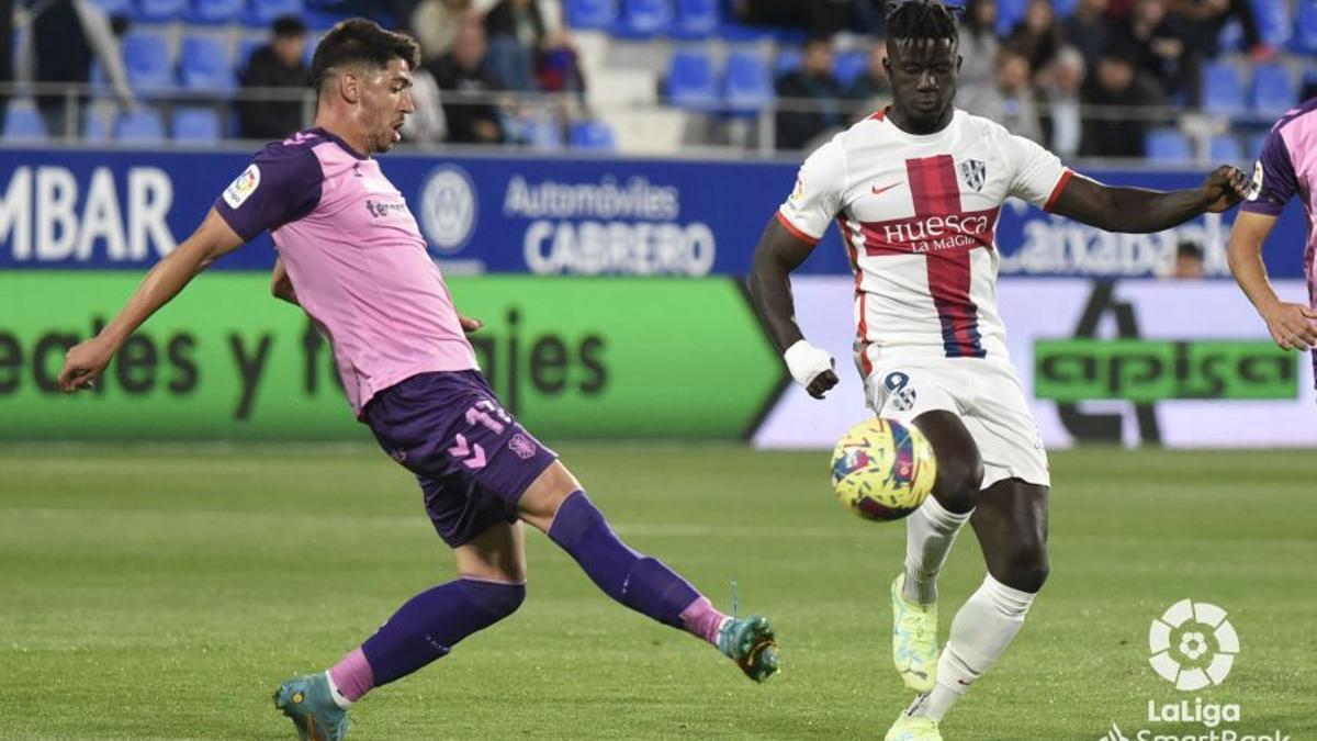 Waldo, en el partido de la pasada jornada ante el Huesca.