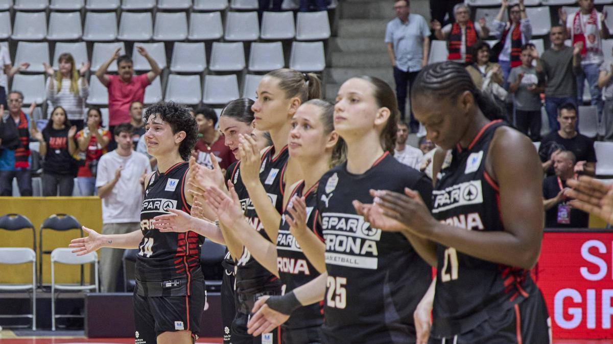 Les imatges del partit de tornada de la semifinal del play-off entre l'Spar Girona i el València