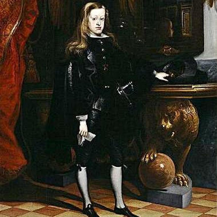 Uno de los retratos de Carlos II de Carreño Miranda.