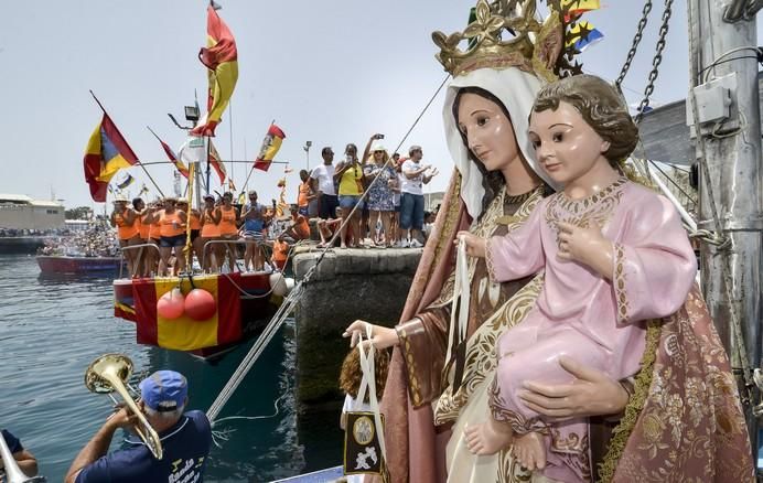 16/07/2017 ARGUINEGUIN MOGAN. Procesión marinera de la Virgen del Carmen.  FOTO: J. PÉREZ CURBELO