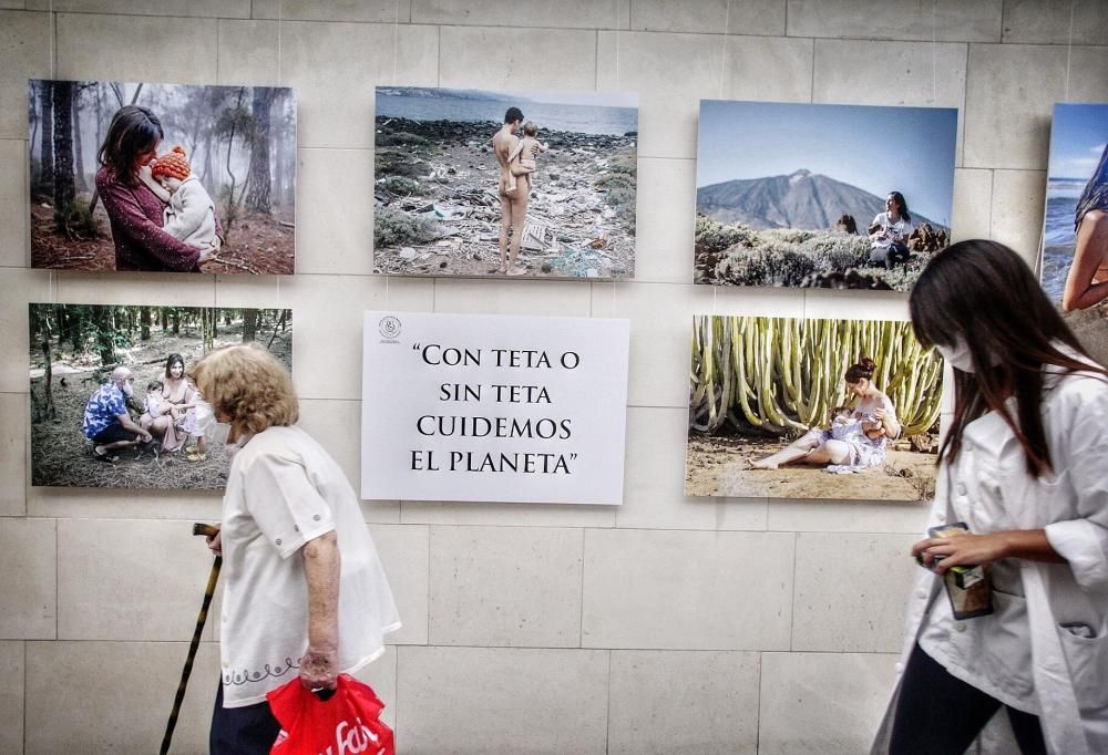 Inauguración de una exposición de lactancia en el HUC.