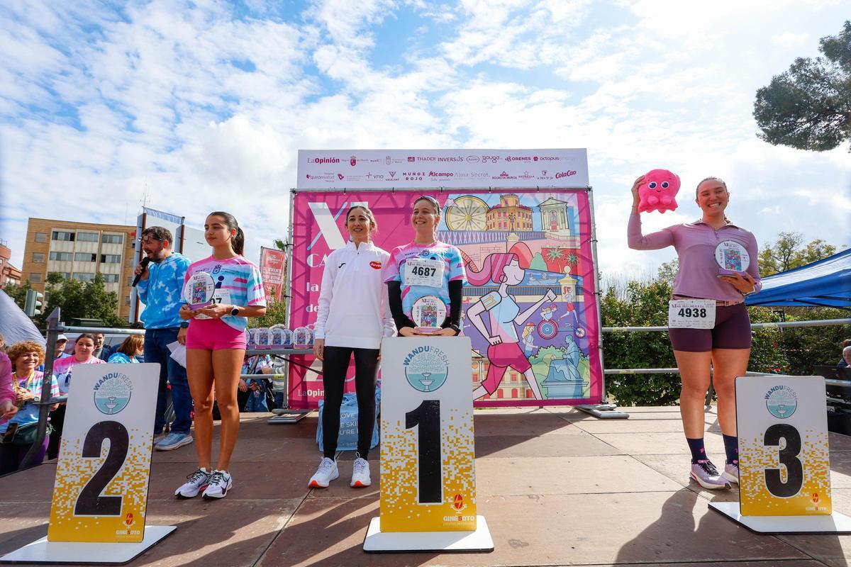 Las imágenes de la entrega de premios de la XI Carrera de la Mujer de Murcia