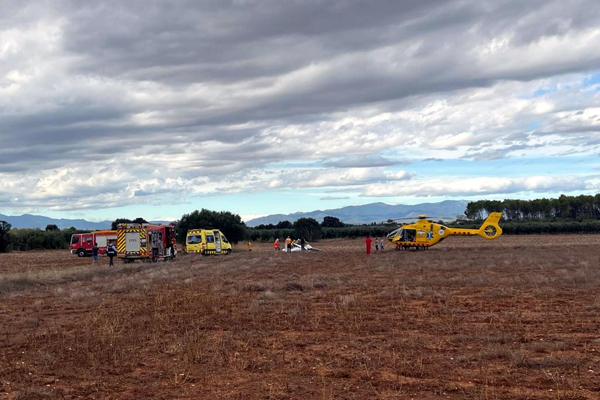 Mor el pilot d'un ultralleuger que s'ha estavellat a Viladamat