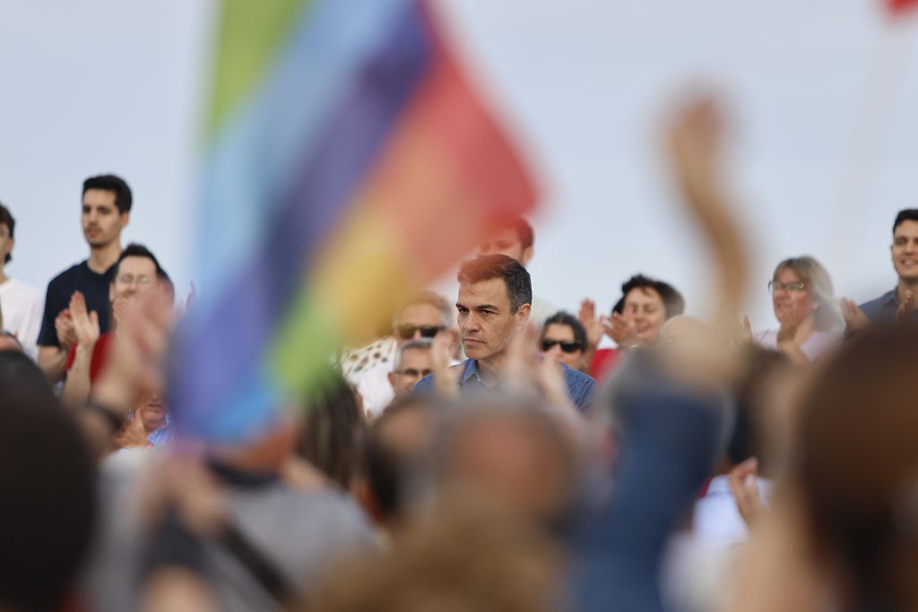 Visita de Pedro Sánchez en Los Alcázares