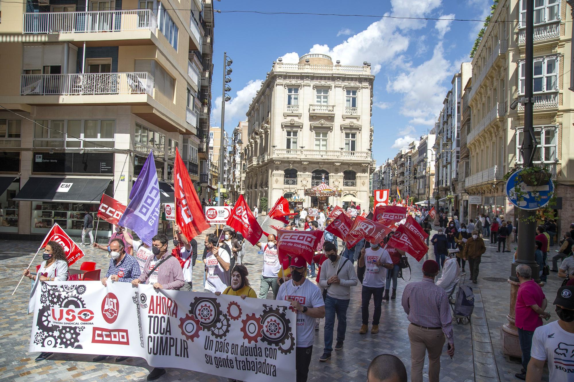 Manifestación del 1 de mayo en Cartagena