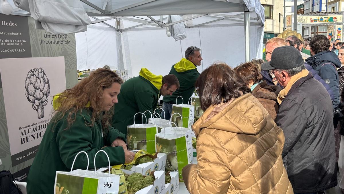 Primer día del Mercat Gastronòmic de la Festa de la Carxofa de Benicarló