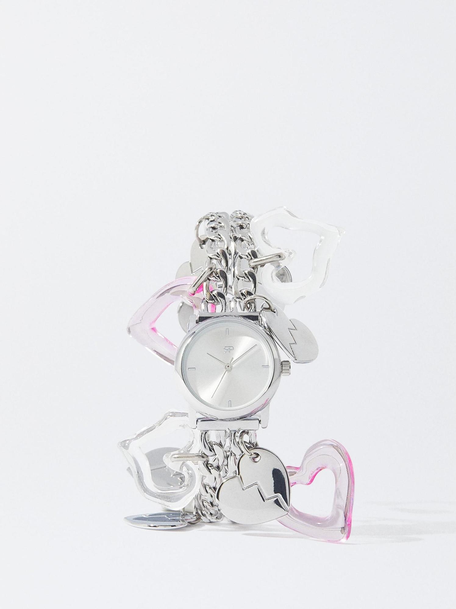 Reloj con corazones