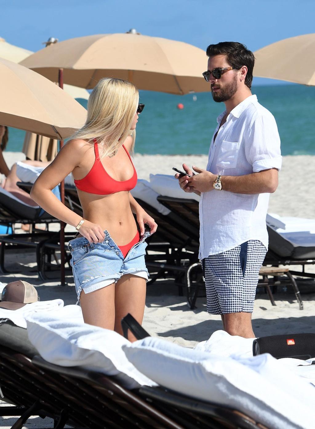 Sofia Richie y Scott Disick en Miami