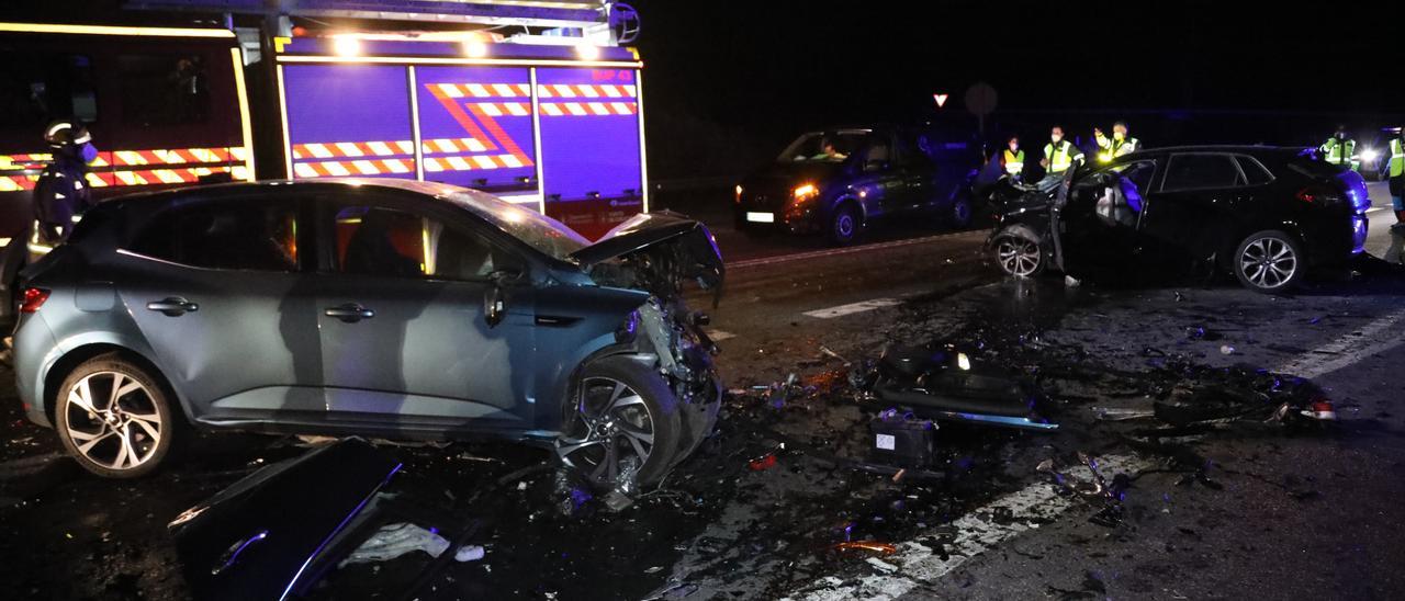 Accidente mortal en Salceda: Así quedaron los coches siniestrados