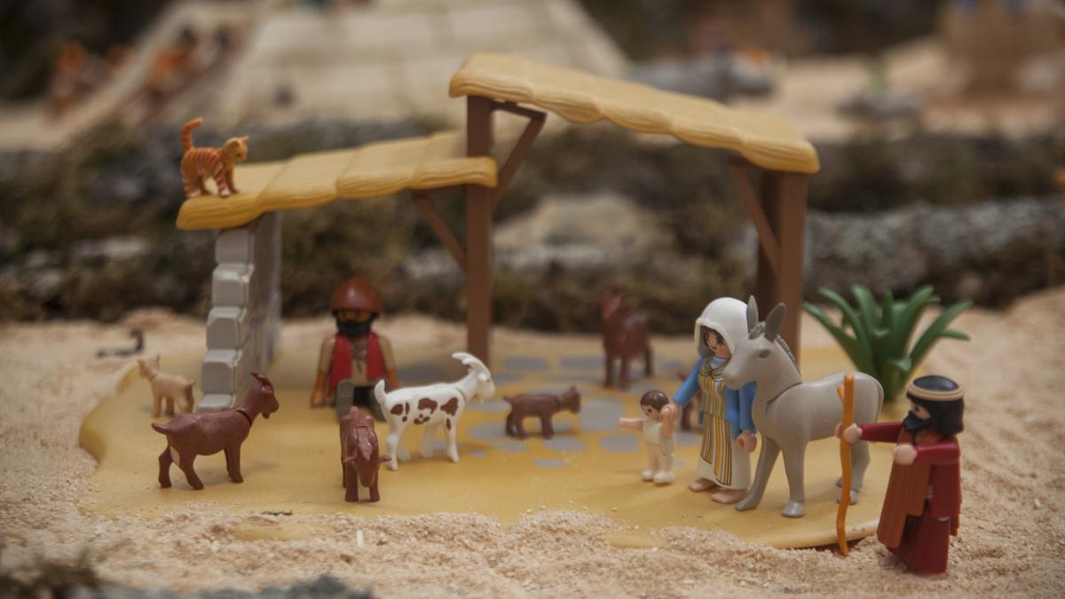 Imagen del belén de Playmobil.