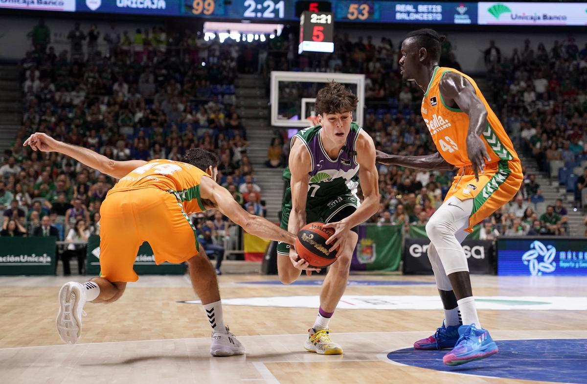 Saint-Supery, en su estreno con el Unicaja esta temporada.
