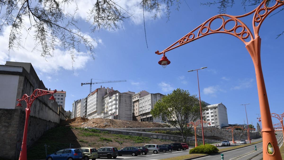 Obras en el polígono de San Amaro.