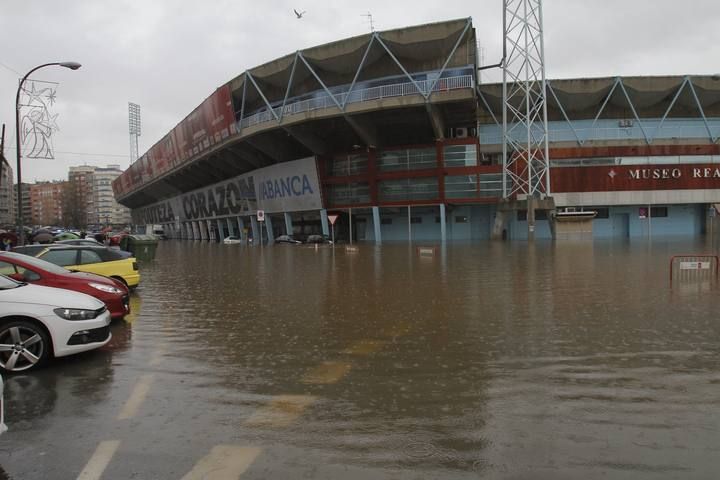 El temporal en Vigo