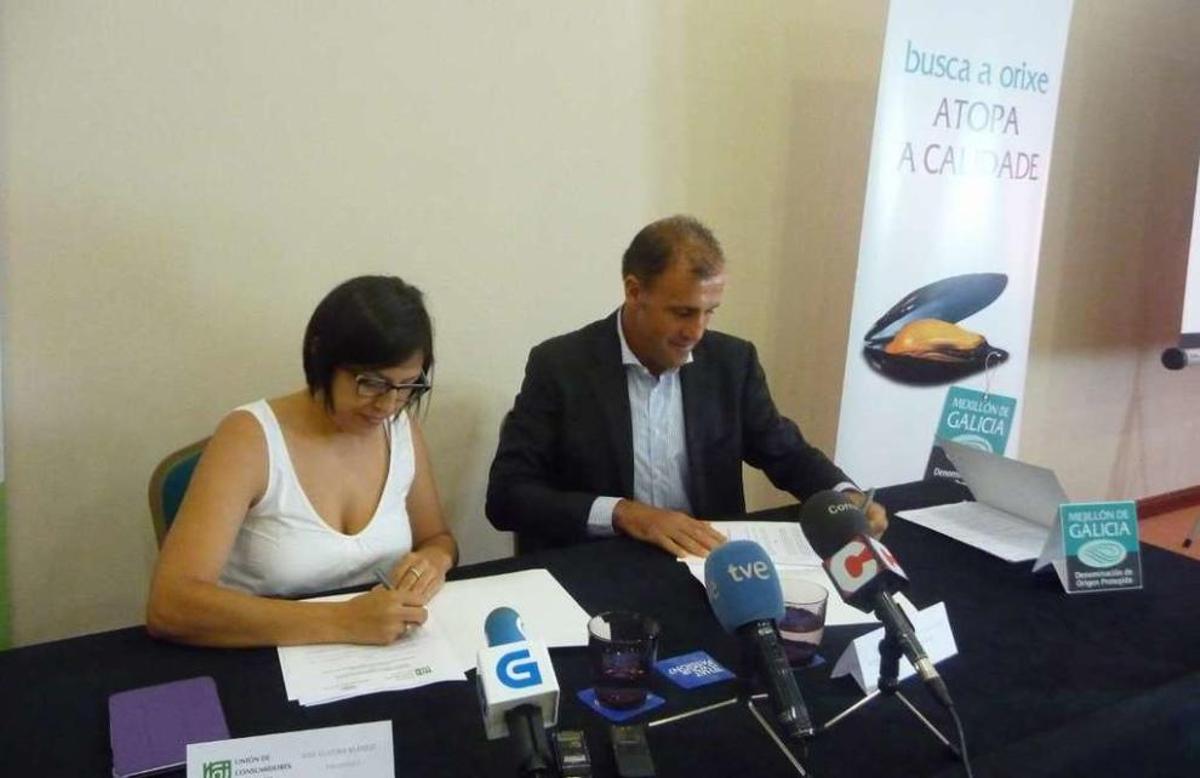 Presentación de la campaña lanzada por Mexillón de Galicia y por los consumidores.