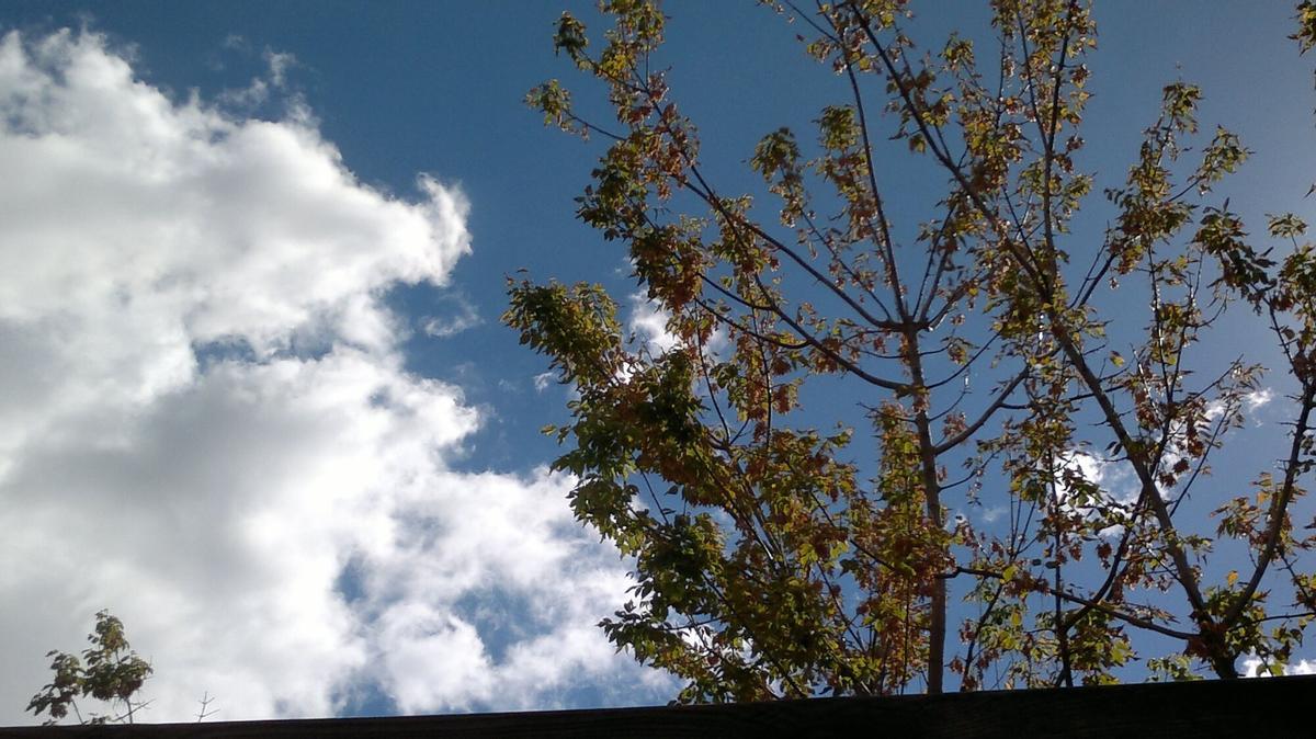 Sol y nubes en Madrid.
