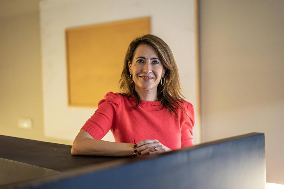 Raquel Sánchez, presidenta de Paradores de España, en el establecimiento de Alcalá de Henares.