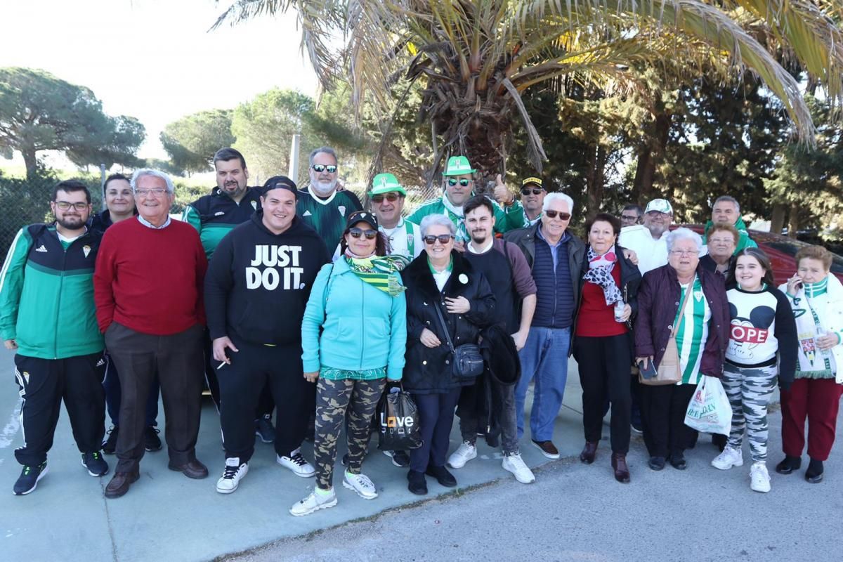 La afición cordobesista, con su equipo en Cádiz