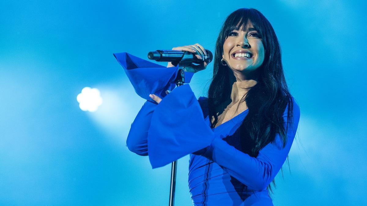 Aitana, en uno de sus conciertos.