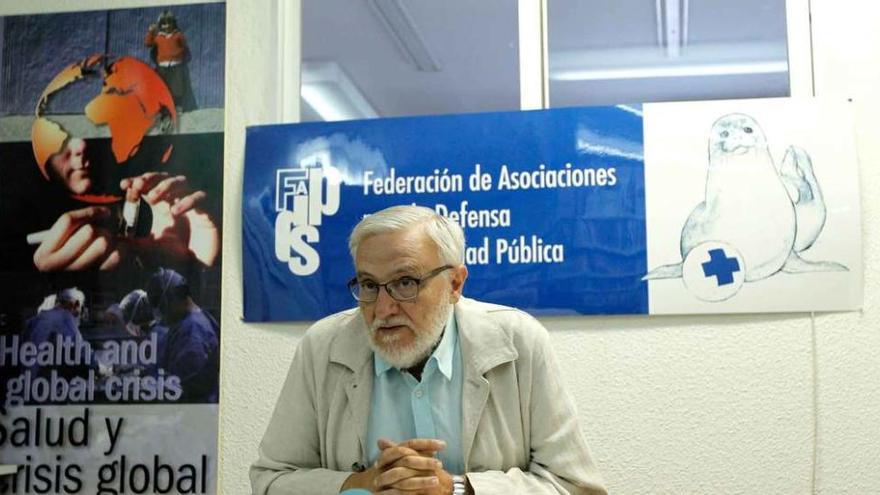 Marciano Sánchez Bayle, ayer, en rueda de prensa.