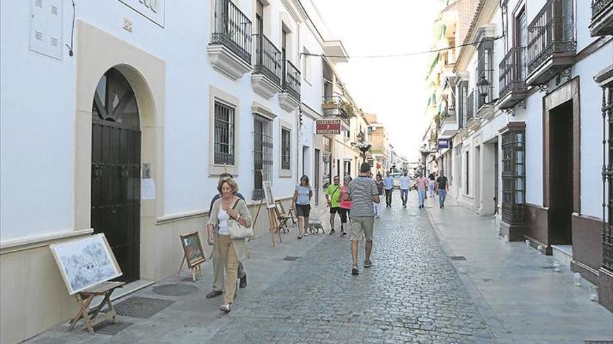 Un centro urbano con mucho arte