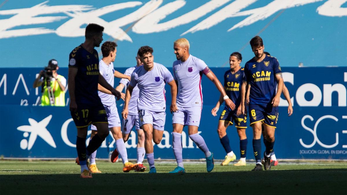 Abde Ezzalzouli celebra un magnífico gol que expuso todas sus cualidades