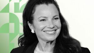 Fran Drescher presidenta del sindicato de actores de estados unidos en huelga.