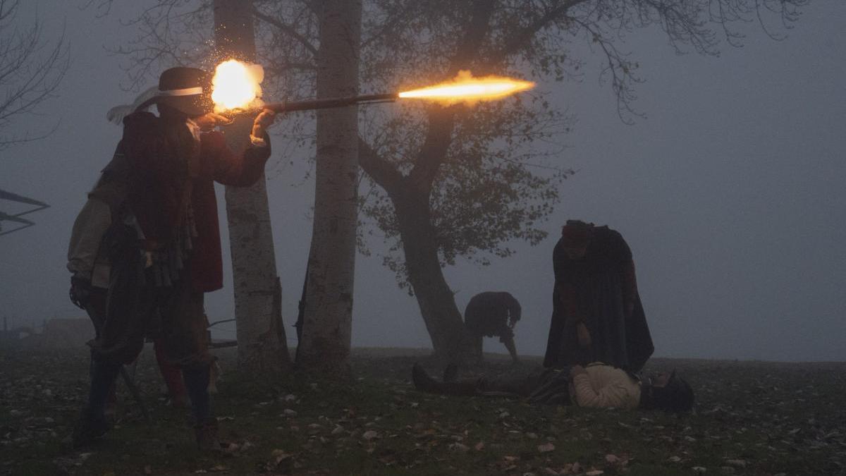 Una escena del Milagro de Empel en Zamora.