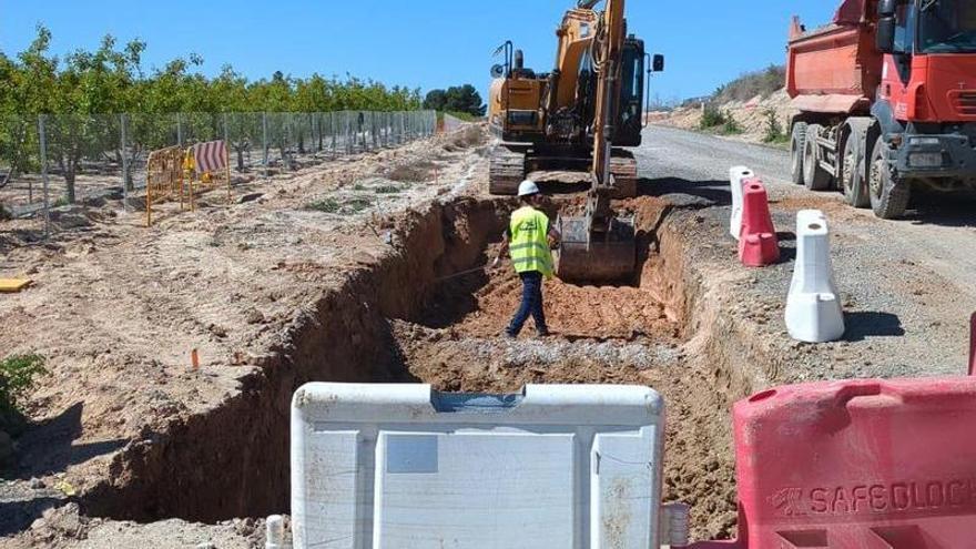 Obras de mejora que está llevando a cabo la Consejería de Fomento en la carretera que une Alguazas con Campos del Río (RM-531).
