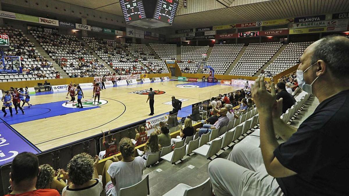 L&#039;Spar Girona-Estudiantes, un dels últims partits que s&#039;han disputat amb públic a Fontajau.