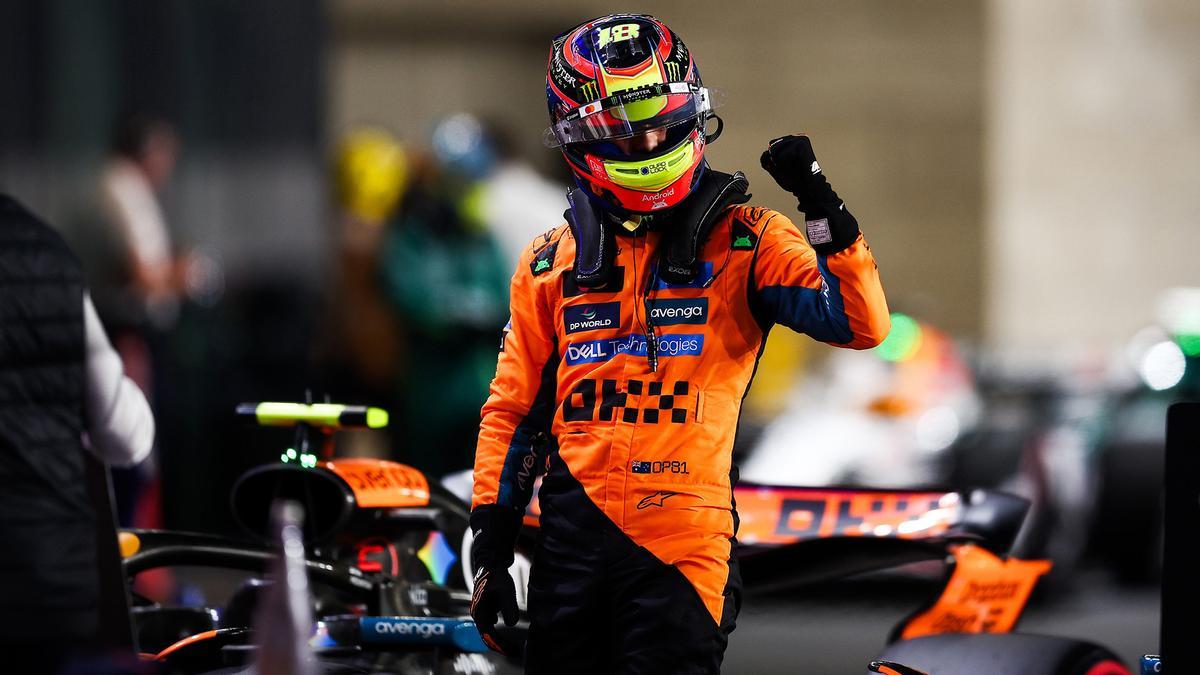 29/11/2025 NORRIS Lando (gbr), McLaren F1 Team MCL39, retrato pole position durante el Gran Premio de Qatar de Fórmula 1 2025, 23ª ronda del Campeonato Mundial de Fórmula Uno FIA 2025 del 28 al 30 de noviembre de 2025 en el Circuito Internacional de Lusail, en Lusail, Qatar