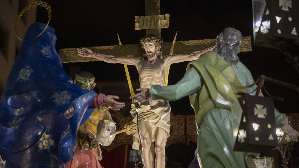 Una imagen de la procesión de Stabat Mater, el pasado Martes Santo.