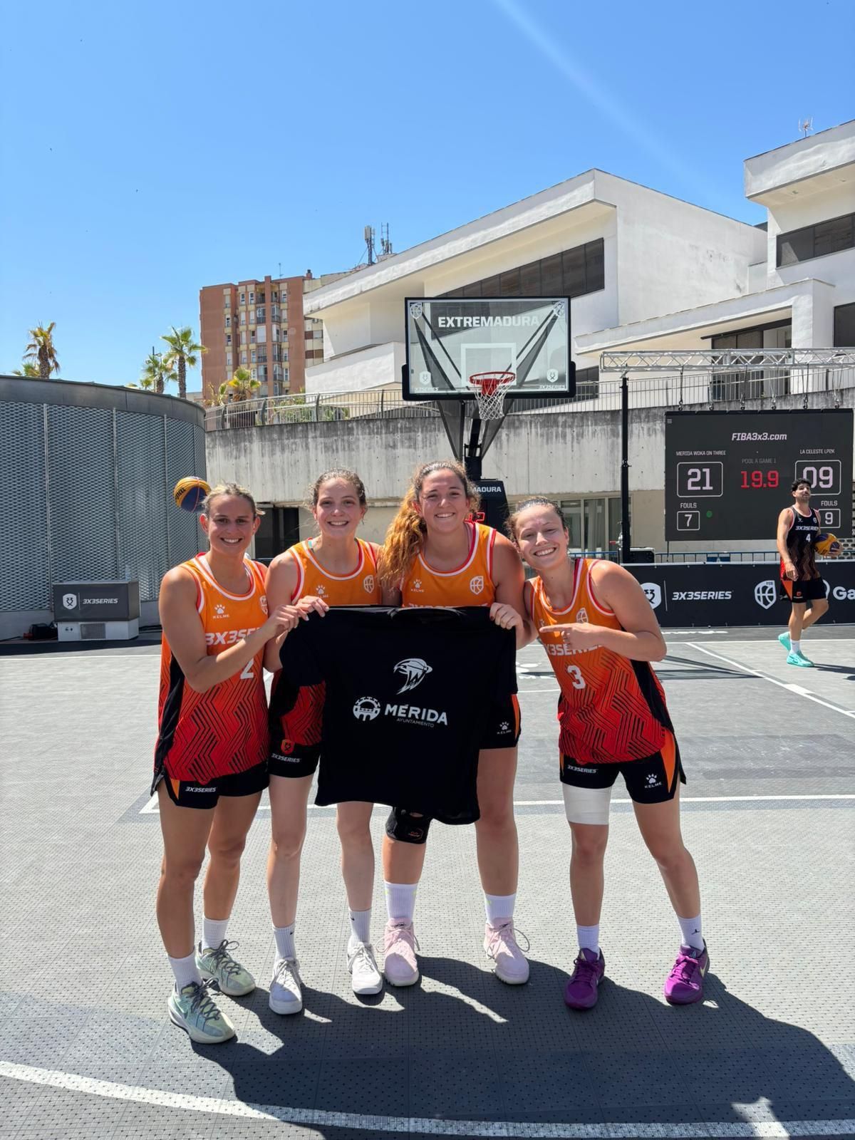 El equipo femenino del Mérida Woka On Three.