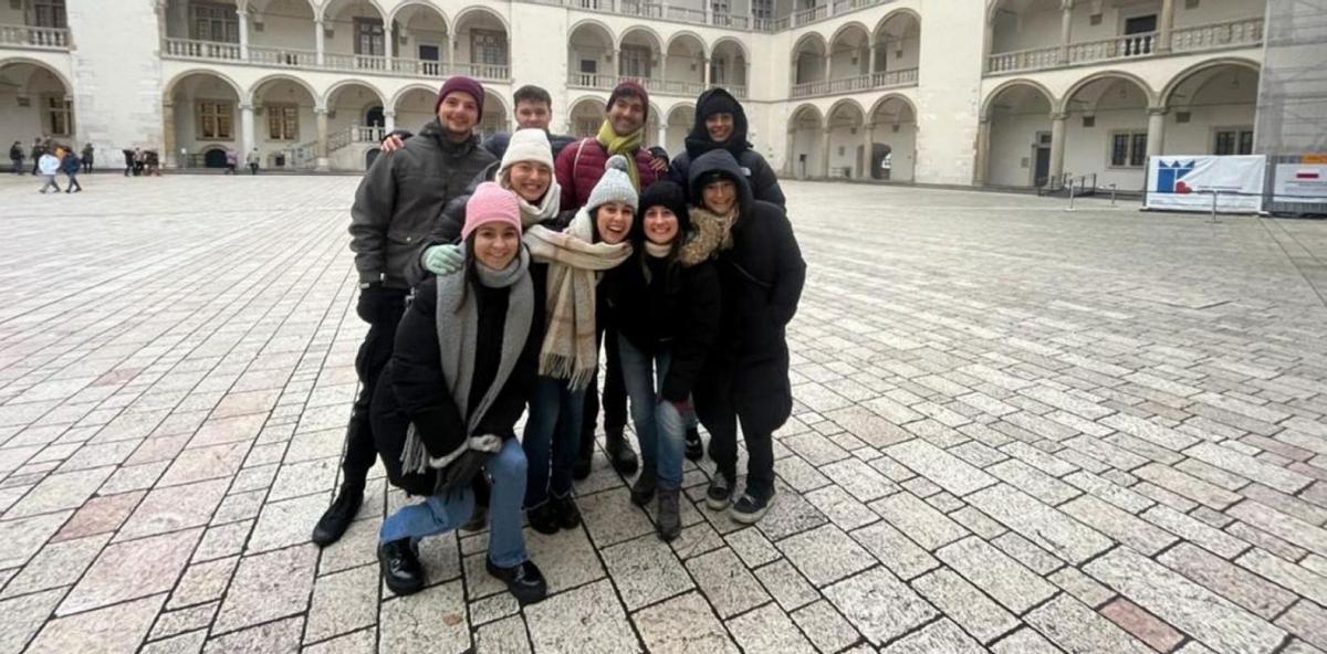 Un grupo de estudiantes de la UVigo en Dinamarca.   | // DUVI